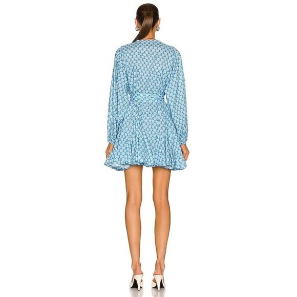 Rhode Emma Mini Dress in Loves Me Not Blue M - Picture 2 of 7